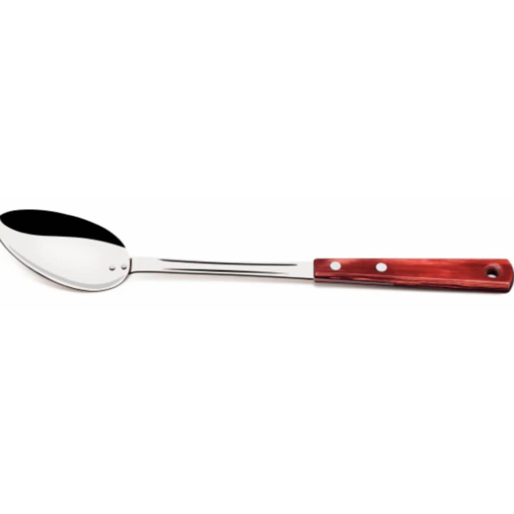Colher Para Arroz Tramontina Inox Polywood Cabo Vermelho Colher Para Arroz Tramontina Inox Polywood Cabo Vermelho