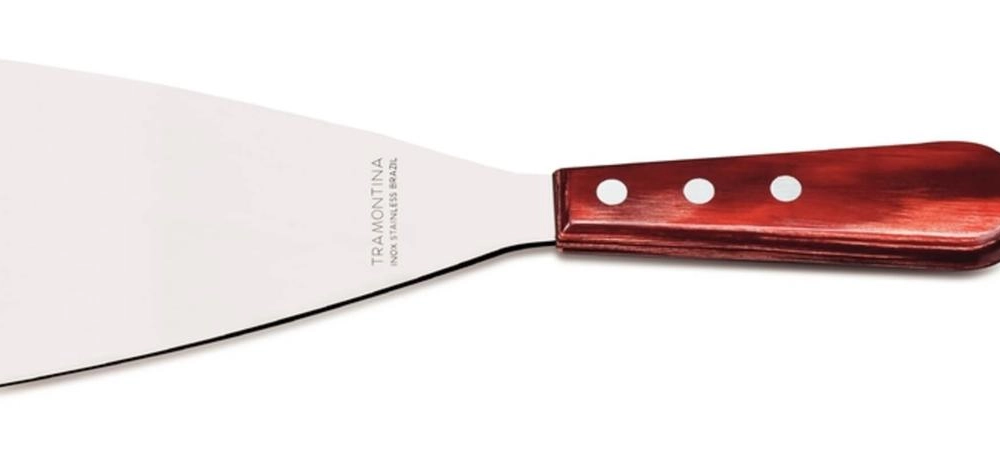 Espátula Raspador Tramontina Polywood 5" Com Cabo Vermelho Espátula Raspador Tramontina Polywood 5" Com Cabo Vermelho