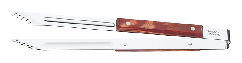 Pegador De Carne Tramontina Churrasco Em Aço Inox E Cabo De Madeira Polywood Vermelho Pegador De Carne Tramontina Churrasco Em Aço Inox E Cabo De Madeira Polywood Vermelho