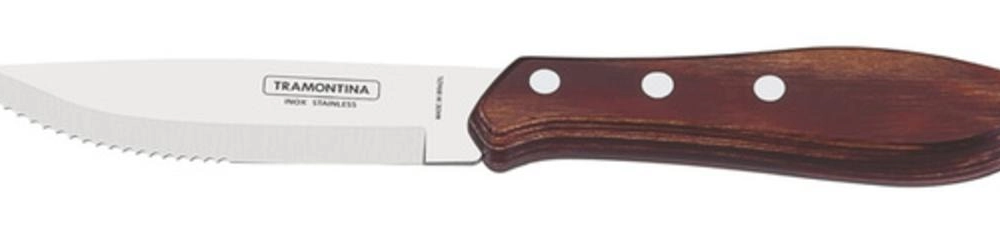 Faca Para Churrasco Jumbo Tramontina Polywood Vermelho 5"