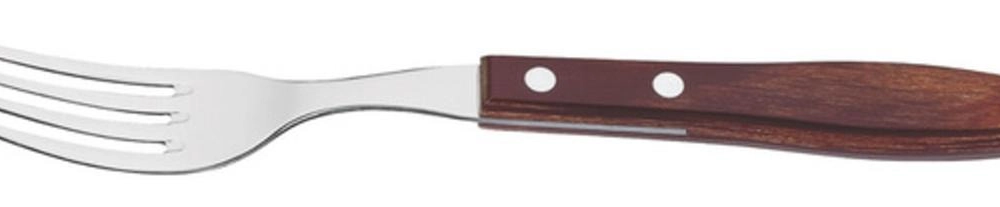 Garfo Jumbo Tramontina Churrasco Aço Inox Polywood Vermelho Garfo Jumbo Tramontina Churrasco Aço Inox Polywood Vermelho