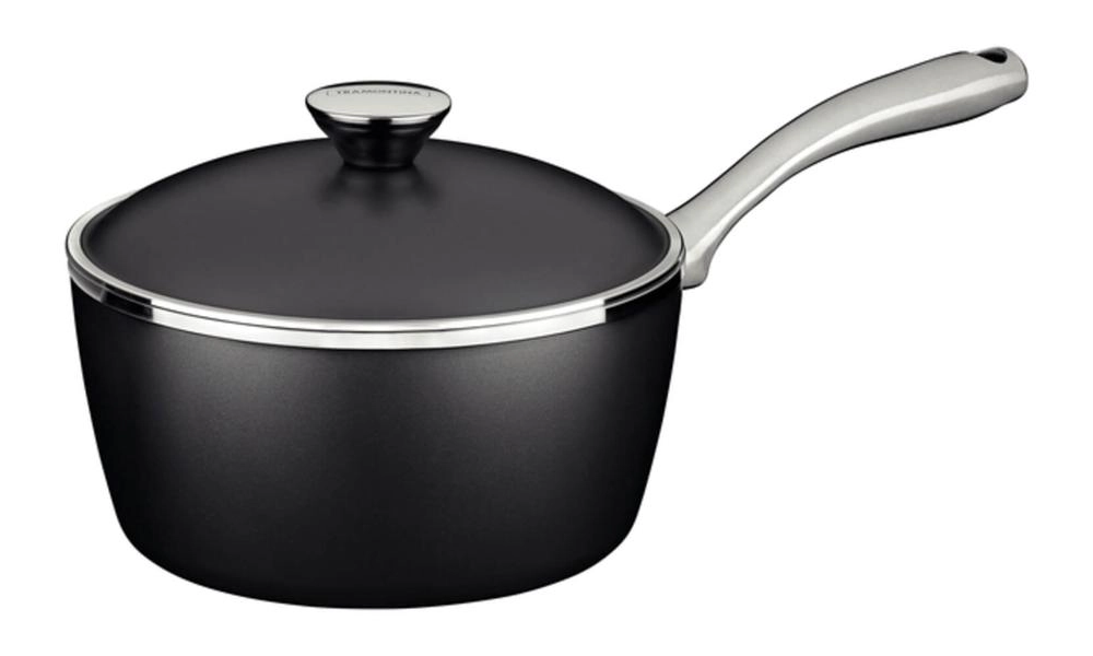 Panela Tramontina Lyon Em Alumínio Com Revestimento Starflon Preto 20cm