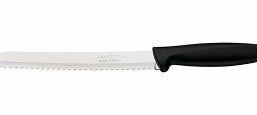 Faca Para Pão Tramontina Plenus 8" Inox Polipropileno Preto Faca Para Pão Tramontina Plenus 8" Inox Polipropileno Preto
