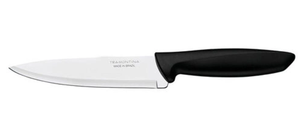 Faca Chef Tramontina Em Aço Inox 6" Preto Plenus Faca Chef Tramontina Em Aço Inox 6" Preto Plenus