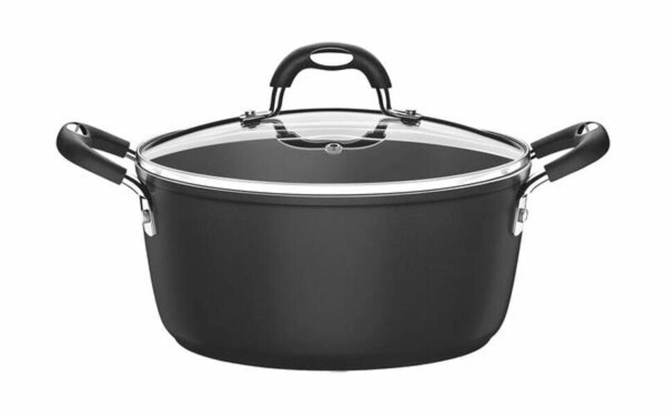 Caçarola Tramontina Mônaco Induction Com Revestimento Antiaderente Starflon Premium Preto Com Tampa 24cm Caçarola Tramontina Mônaco Induction Com Revestimento Antiaderente Starflon Premium Preto Com Tampa 24cm