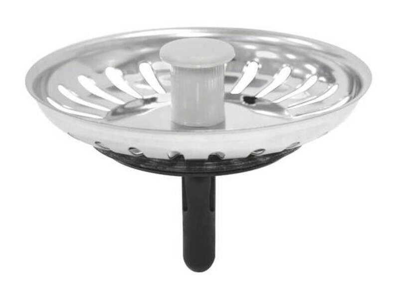 Tampa De Válvula Tramontina Econômica 4 1/2" Em Inox Polido Para Pias E Cubas