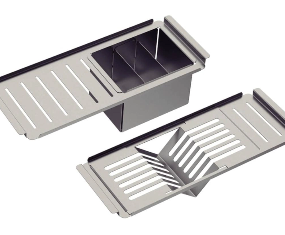 Kit De Acessórios Em Aço Inox Para Cubas Quadrum Design Collection Kit De Acessórios Em Aço Inox Para Cubas Quadrum Design Collection