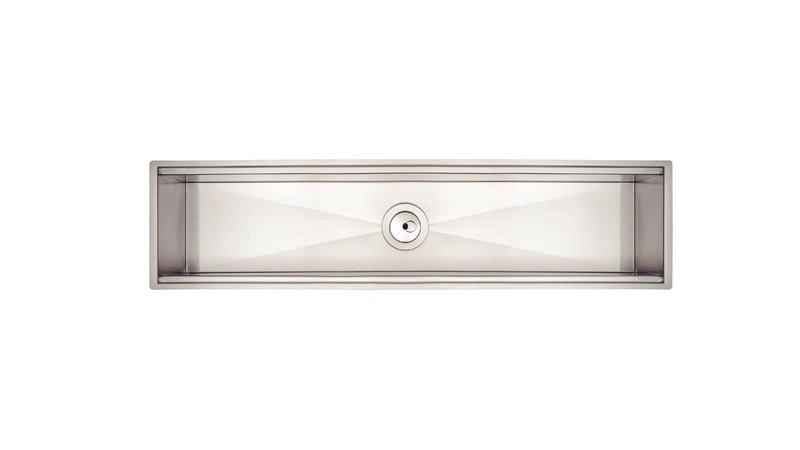 Canal Organizador Em Inox Tramontina Para Sobrepor Com Acabamento Acetinado 75x18cm Canal Organizador Em Inox Tramontina Para Sobrepor Com Acabamento Acetinado 75x18cm