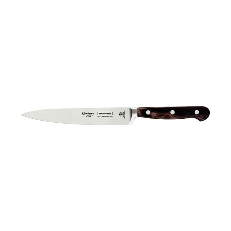 Faca Utility Tramontina 6" Century Wood Castanho Faca Utility Tramontina 6" Century Wood Castanho