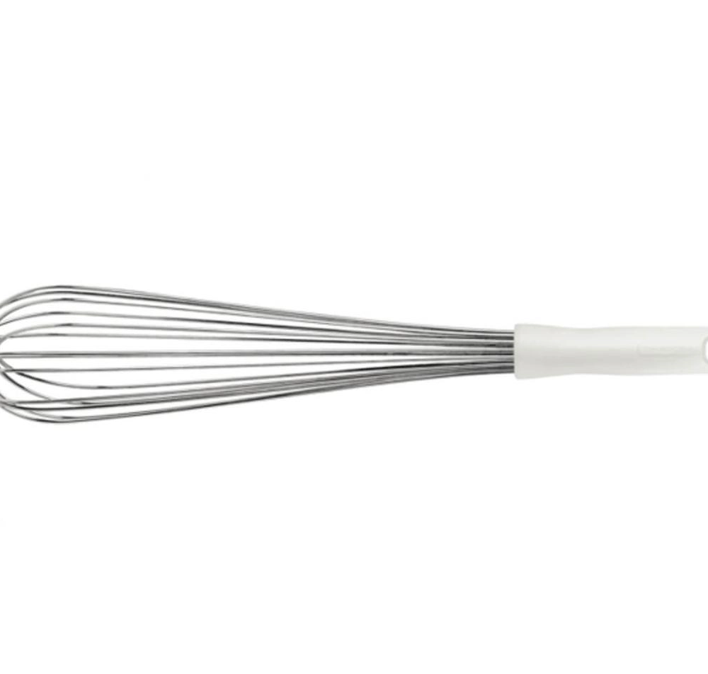 Batedor Manual Tramontina Profissional Em Aço Inox Com Cabo Em Polipropileno Branco 45 Cm