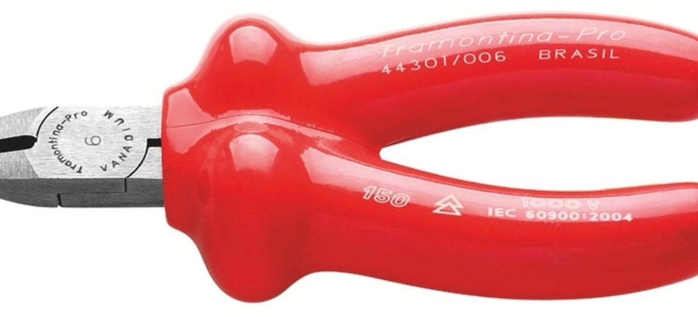 Alicate Corte Diagonal Isolado 6" Tramontina PRO - IEC 60900 Alicate Corte Diagonal Isolado 6" Tramontina PRO - IEC 60900