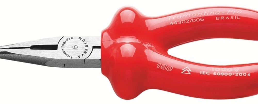 Alicate Meia Cana Isolado 6" Tramontina PRO - IEC 60900 Alicate Meia Cana Isolado 6" Tramontina PRO - IEC 60900