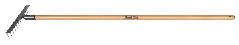 Ancinho Tramontina Estampado Metálico 12 Dentes Com Cabo De Madeira 120cm Ancinho Tramontina Estampado Metálico 12 Dentes Com Cabo De Madeira 120cm