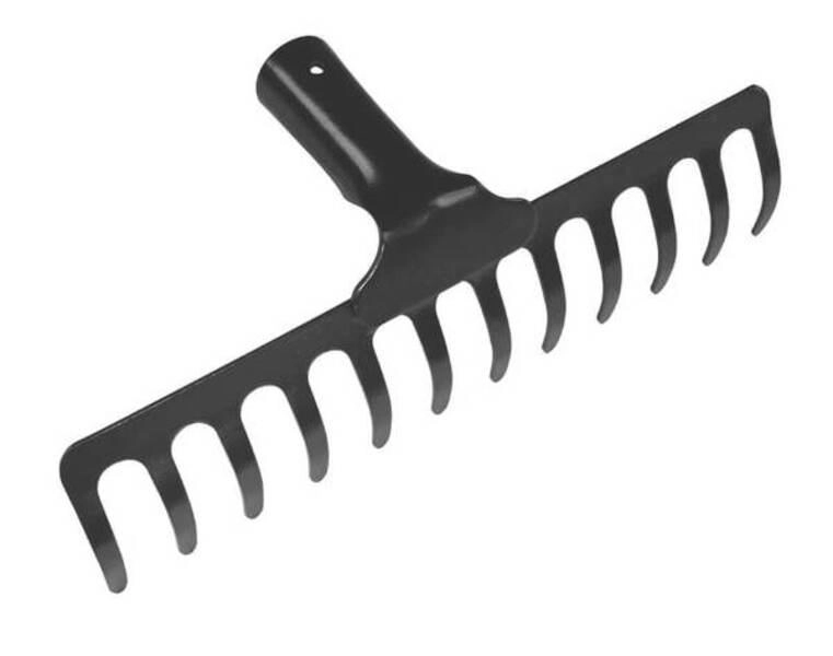 Ancinho Curvo Tramontina Metálico Leve 12 Dentes Sem Cabo Ancinho Curvo Tramontina Metálico Leve 12 Dentes Sem Cabo