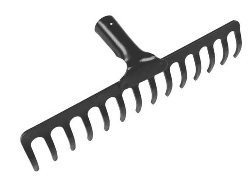 Ancinho Curvo Tramontina Metálico Pesado 14 Dentes Sem Cabo Ancinho Curvo Tramontina Metálico Pesado 14 Dentes Sem Cabo