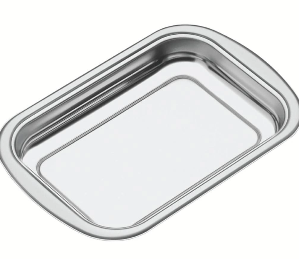 Assadeira Retangular Tramontina Cosmos 43cm Em Aço Inox Assadeira Retangular Tramontina Cosmos 43cm Em Aço Inox