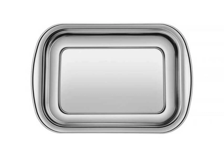 Assadeira Retangular Tramontina Cosmos 34cm Em Aço Inox Assadeira Retangular Tramontina Cosmos 34cm Em Aço Inox
