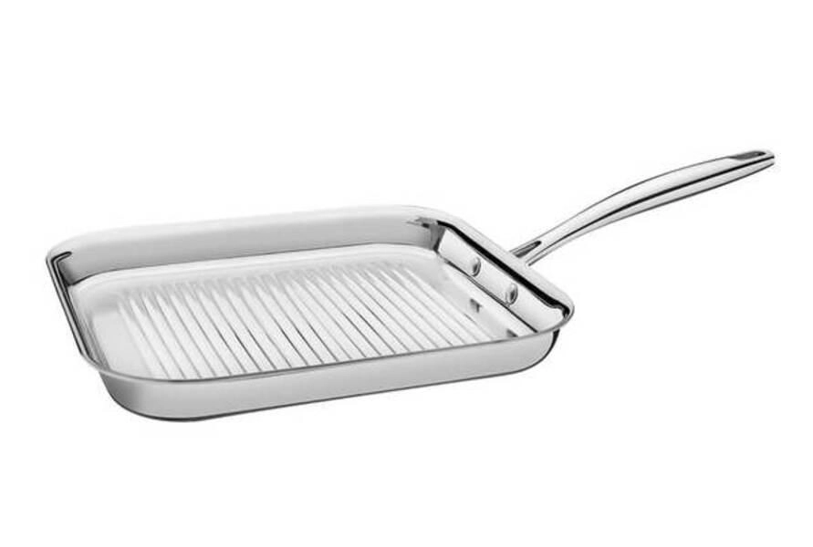 Bistequeira Tramontina Grano 28cm Em Inox Bistequeira Tramontina Grano 28cm Em Inox