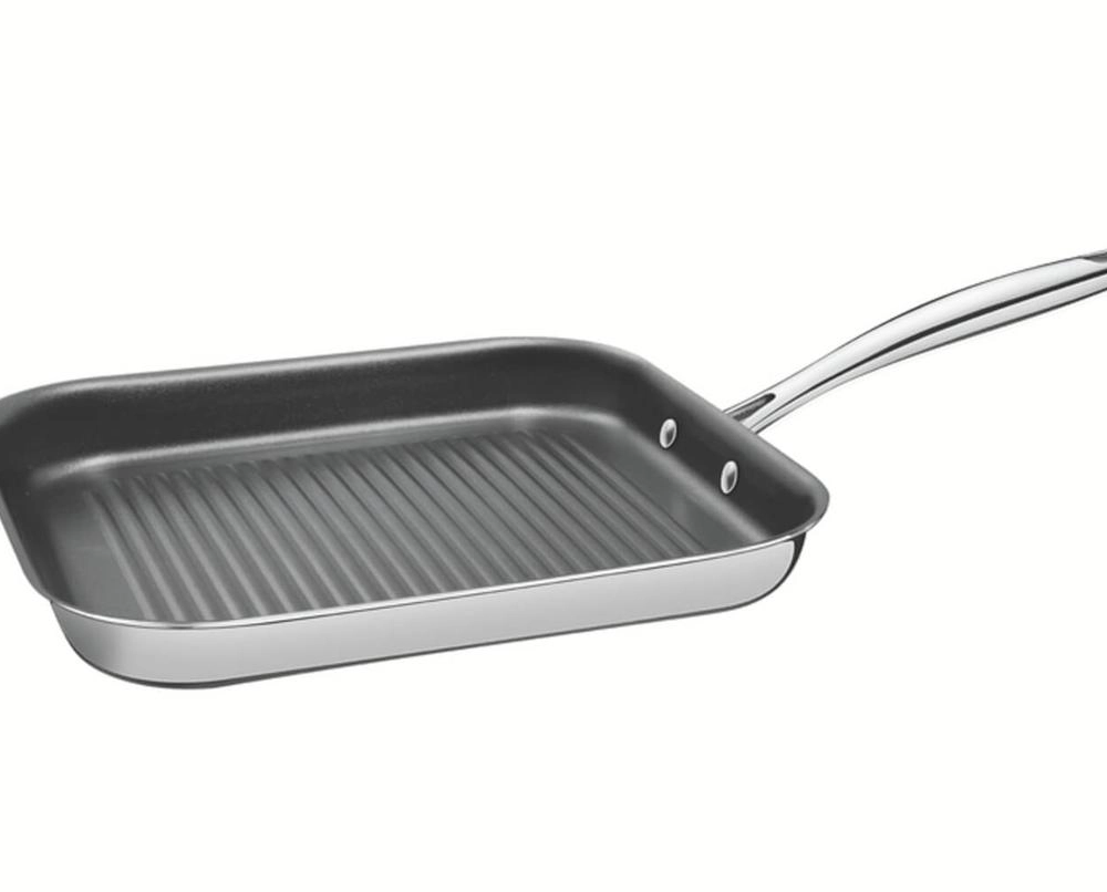 Bistequeira Tramontina Grano 24cm Em Inox E Revestimento Interno Em Antiaderente Bistequeira Tramontina Grano 24cm Em Inox E Revestimento Interno Em Antiaderente