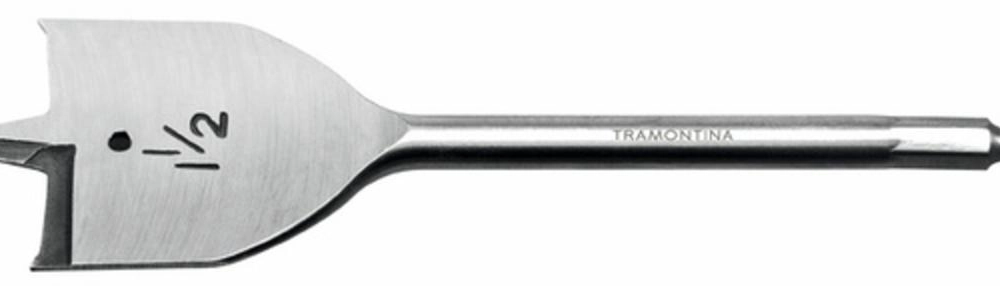 Broca Para Madeira Com Ponta Chata 5/16" 150 Mm Tramontina Master Em Aço Broca Para Madeira Com Ponta Chata 5/16" 150 Mm Tramontina Master Em Aço