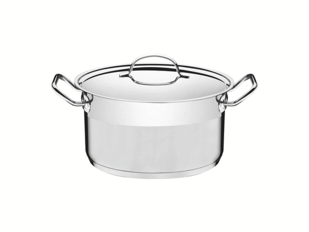 Caçarola Funda Tramontina Professional 16cm Em Aço Inox Com Detalhe Satinado Caçarola Funda Tramontina Professional 16cm Em Aço Inox Com Detalhe Satinado