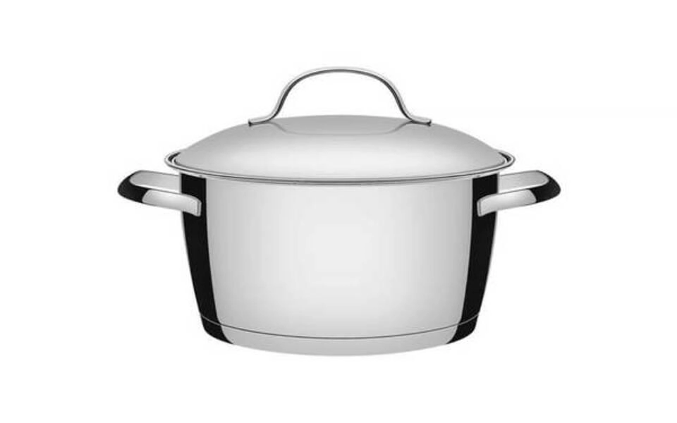 Caçarola Funda 22cm Tramontina Allegra Em Aço Inox Caçarola Funda 22cm Tramontina Allegra Em Aço Inox