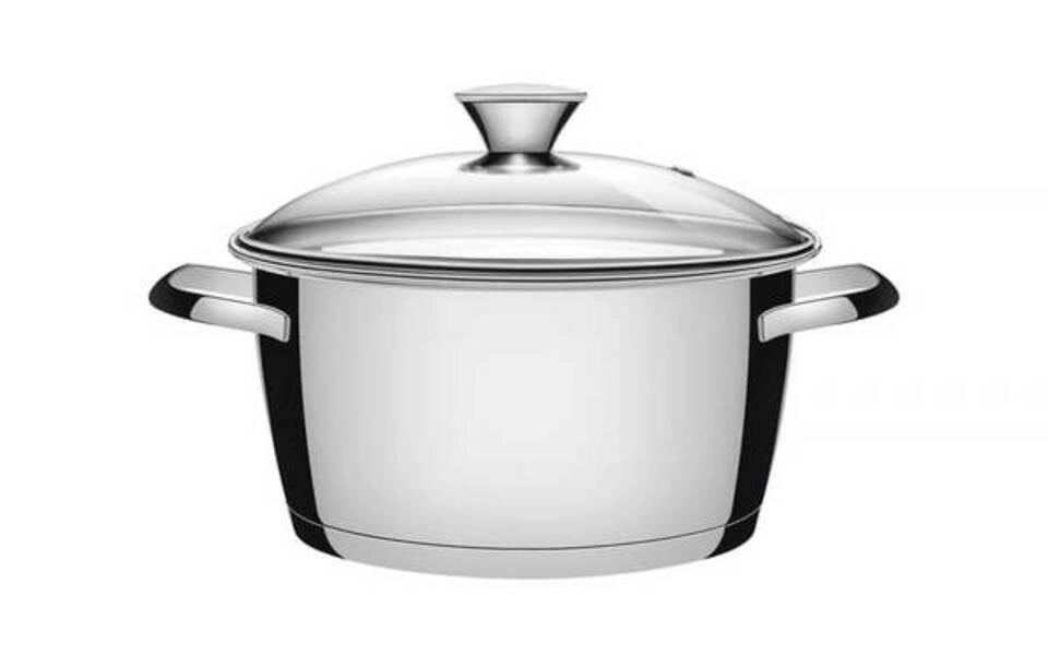 Caçarola Allegra 24cm Funda Tramontina Com Tampa De Vidro Aço Inox Caçarola Allegra 24cm Funda Tramontina Com Tampa De Vidro Aço Inox