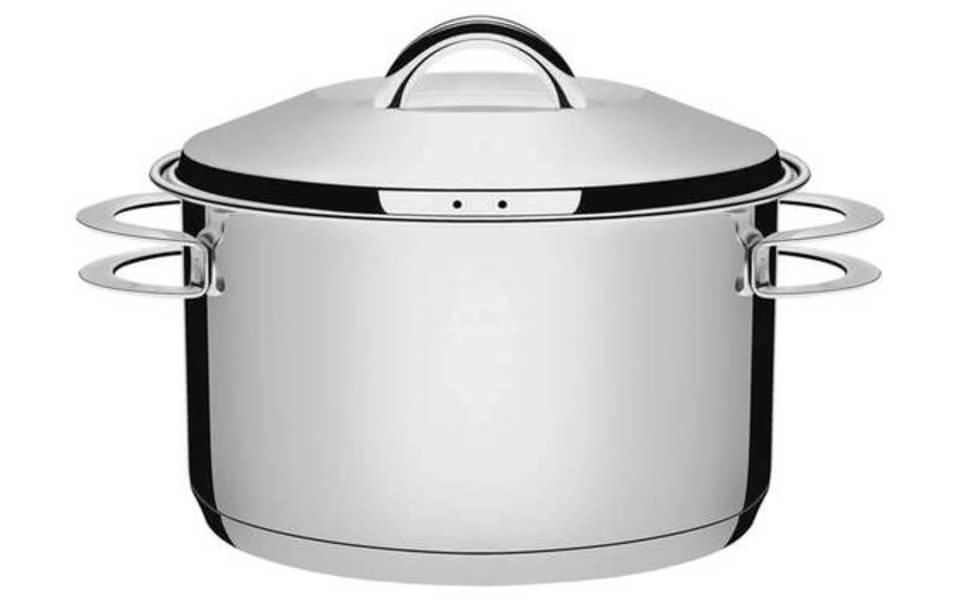 Caçarola Funda Tramontina Solar 28cm Em Aço Inox Caçarola Funda Tramontina Solar 28cm Em Aço Inox