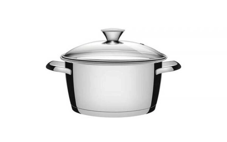 Caçarola Funda Tramontina Allegra Aço Inox E Tampa De Vidro 20cm Caçarola Funda Tramontina Allegra Aço Inox E Tampa De Vidro 20cm