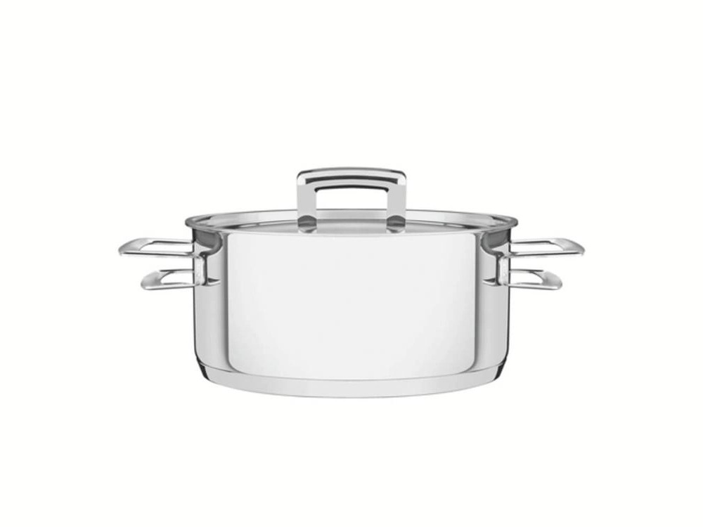 Caçarola Rasa Tramontina Brava 16cm Em Aço Inox