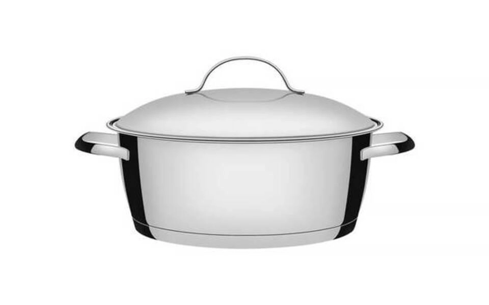 Caçarola Rasa 24cm Tramontina Allegra Aço Inox Caçarola Rasa 24cm Tramontina Allegra Aço Inox