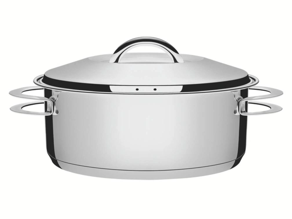 Caçarola Rasa Tramontina Solar 24cm Em Aço Inox Caçarola Rasa Tramontina Solar 24cm Em Aço Inox