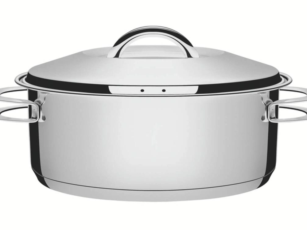 Caçarola Rasa Tramontina Solar 28cm Em Aço Inox Caçarola Rasa Tramontina Solar 28cm Em Aço Inox