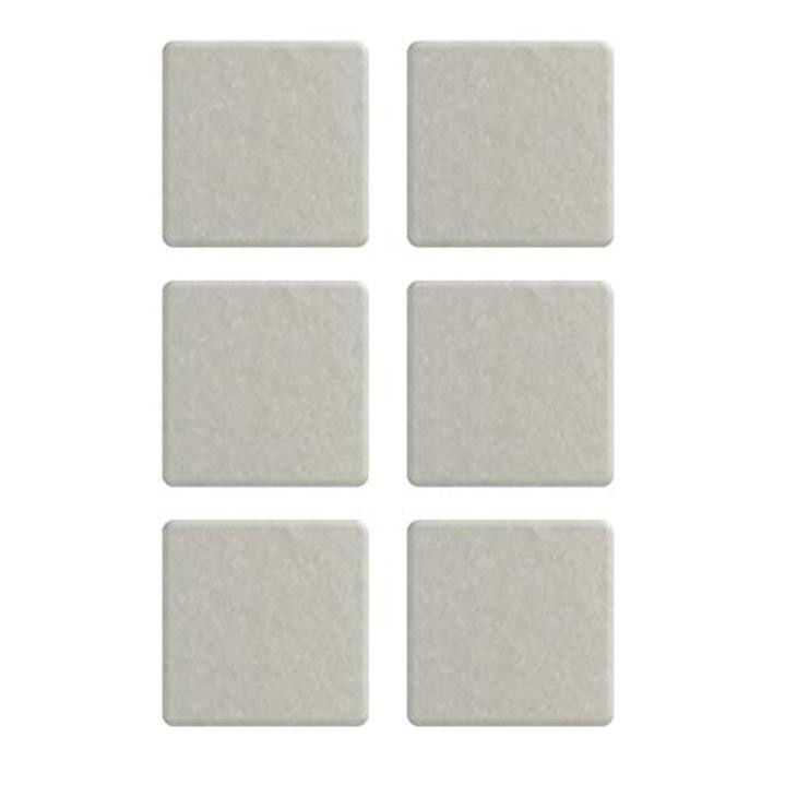Protetor Adesivo para Móveis Bemfixa, Feltro Quadrado, 25 x 25 mm, 12 peças