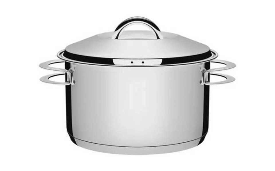 Caçarola Funda Tramontina Solar 24cm Em Aço Inox Caçarola Funda Tramontina Solar 24cm Em Aço Inox
