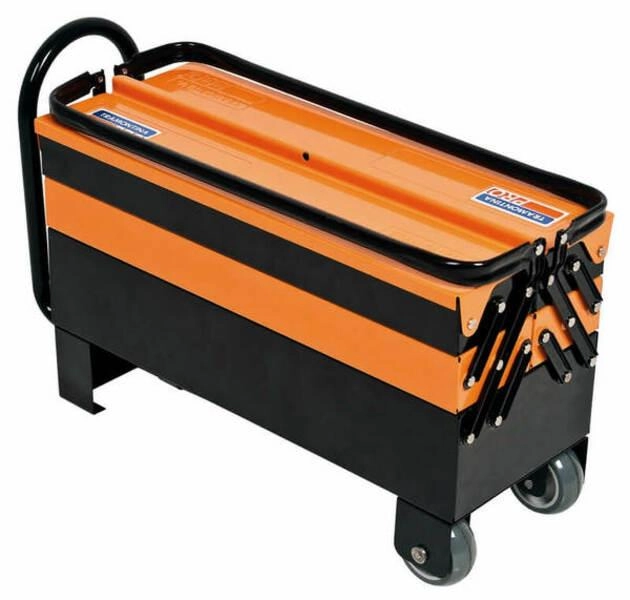 Caixa Sanfonada Cargobox Com Rodas E Puxador 5 Gavetas Tramontina PRO