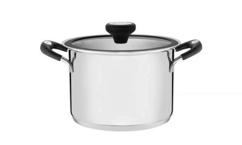 Caldeirão Tramontina Solar Silicone 20cm Em Aço Inox Caldeirão Tramontina Solar Silicone 20cm Em Aço Inox