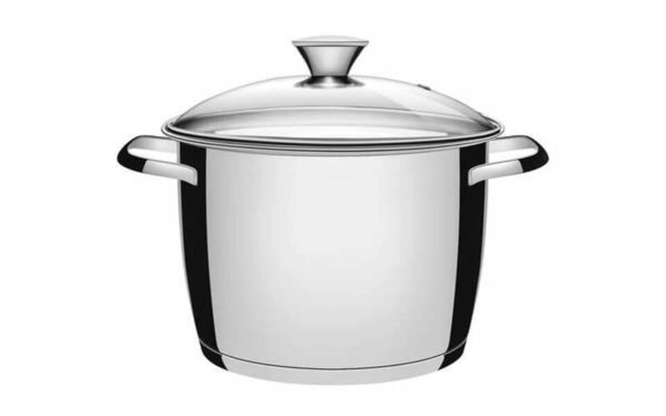 Caldeirão Tramontina Allegra Aço Inox E Tampa De Vidro 22cm Caldeirão Tramontina Allegra Aço Inox E Tampa De Vidro 22cm