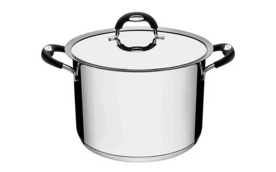 Caldeirão Tramontina Duo Silicone 24cm Em Aço Inox Caldeirão Tramontina Duo Silicone 24cm Em Aço Inox