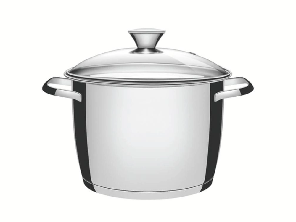 Caldeirão Tramontina Allegra Aço Inox E Tampa De Vidro 20cm Caldeirão Tramontina Allegra Aço Inox E Tampa De Vidro 20cm