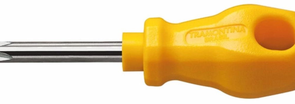 Chave De Fenda Toco Tramontina Master Yellow 1/4x1.1/2" Com Ponta Cruzada Chave De Fenda Toco Tramontina Master Yellow 1/4x1.1/2" Com Ponta Cruzada