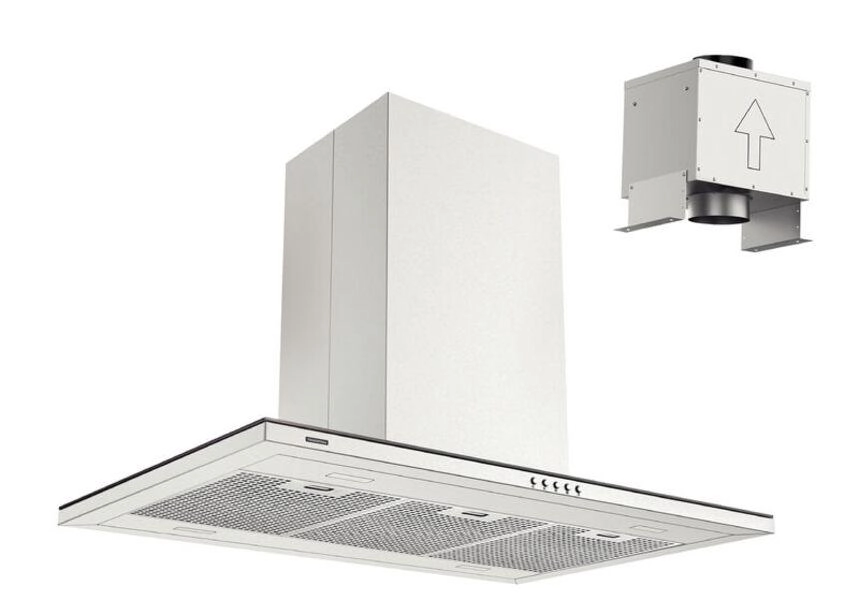 Coifa De Ilha Tramontina Slim Isla Split Aço Inox Com Acabamento Acetinado 90cm Coifa De Ilha Tramontina Slim Isla Split Aço Inox Com Acabamento Acetinado 90cm