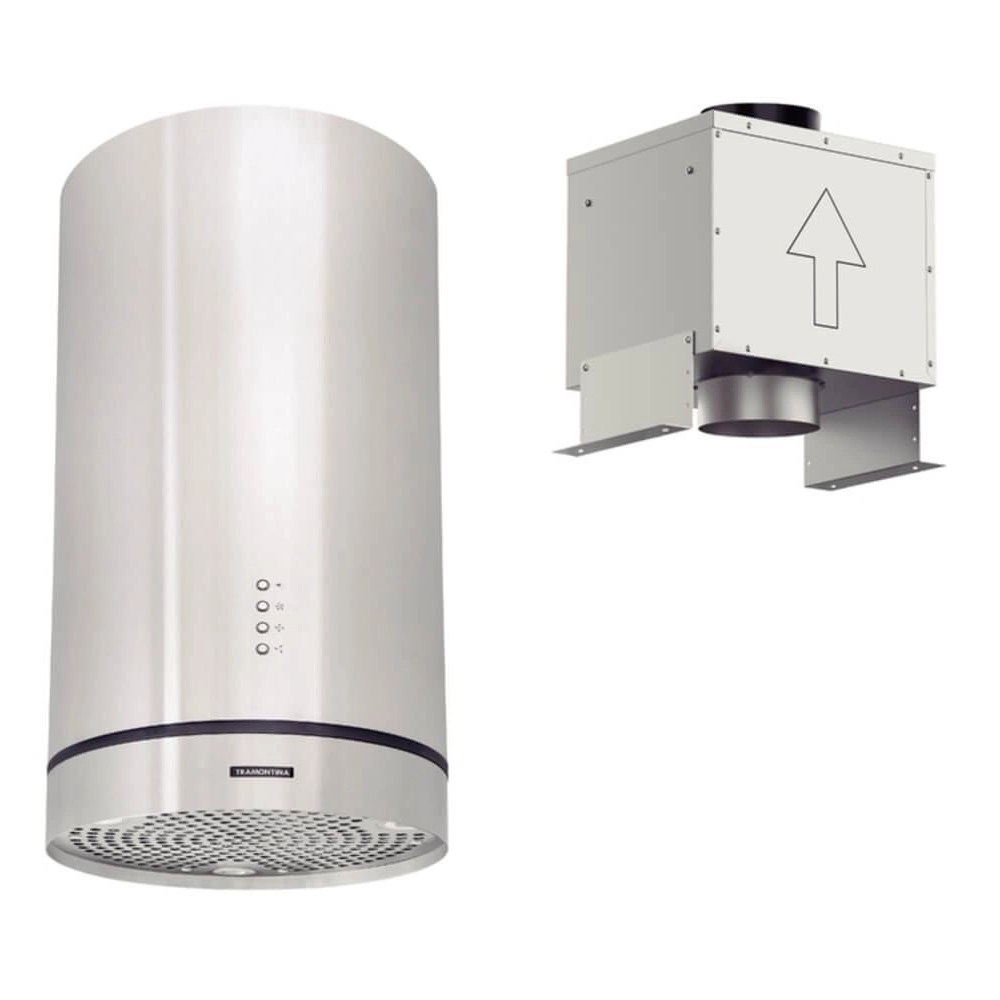 Coifa De Ilha Tramontina Aço Inox Tube Isla Split 220 V Coifa De Ilha Tramontina Aço Inox Tube Isla Split 220 V