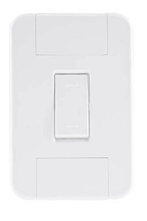 Conjunto 4x2 1 Interruptor Paralelo 10 A 250 V Tramontina Tablet Branco