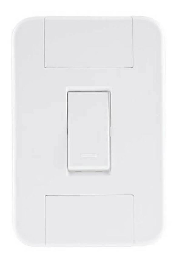 Conjunto 4x2 1 Interruptor Simples 10 A 250 V Tramontina Tablet Branco