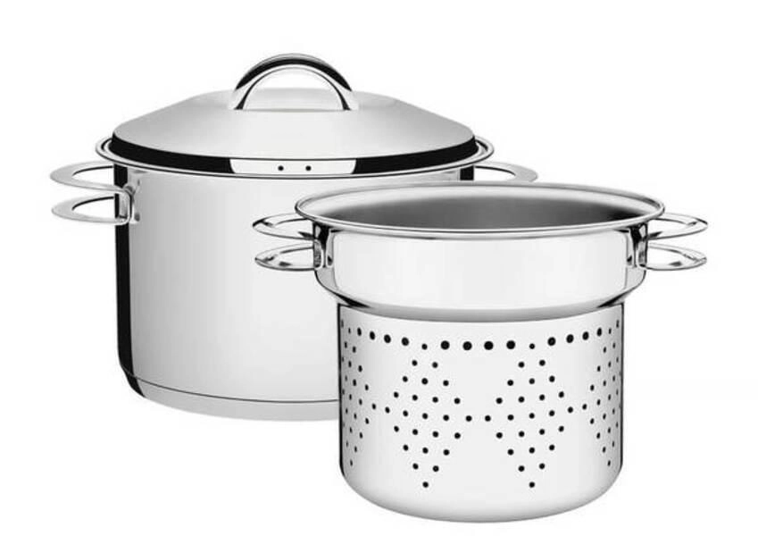 Jogo Cozi-Pasta Tramontina Solar Em Aço Inox 24cm 2 Peças Jogo Cozi-Pasta Tramontina Solar Em Aço Inox 24cm 2 Peças