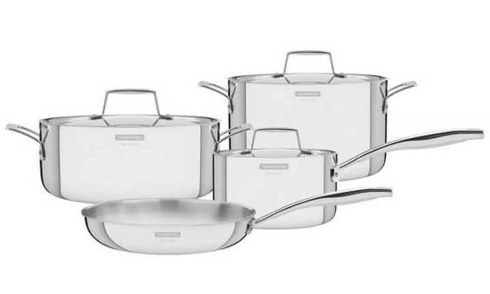Jogo De Panelas Tramontina Grano Aço Inox Com Corpo Triplo 4 Peças Jogo De Panelas Tramontina Grano Aço Inox Com Corpo Triplo 4 Peças