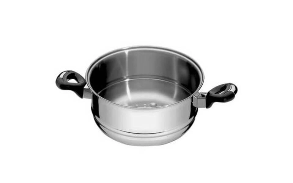 Cozi-Vapore Tramontina Solar Baquelite Aço Inox 20cm Cozi-Vapore Tramontina Solar Baquelite Aço Inox 20cm