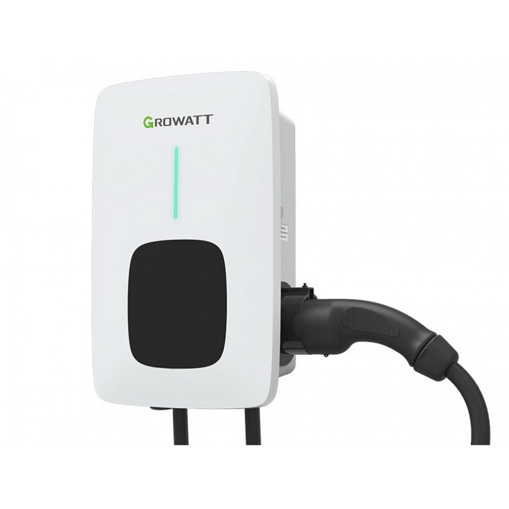 Carregador Veicular Growatt Wallbox 7KW Wifi Monofásico 220V - THOR07AS-P