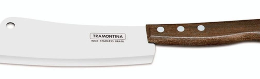 Cutelo Tramontina 6" Tradicional Aço Inox Com Cabo De Madeira Natural Cutelo Tramontina 6" Tradicional Aço Inox Com Cabo De Madeira Natural